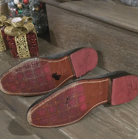 Cole Haan Men's Suede Oxford Shoes - Dark Gray - Picture 6 of 6